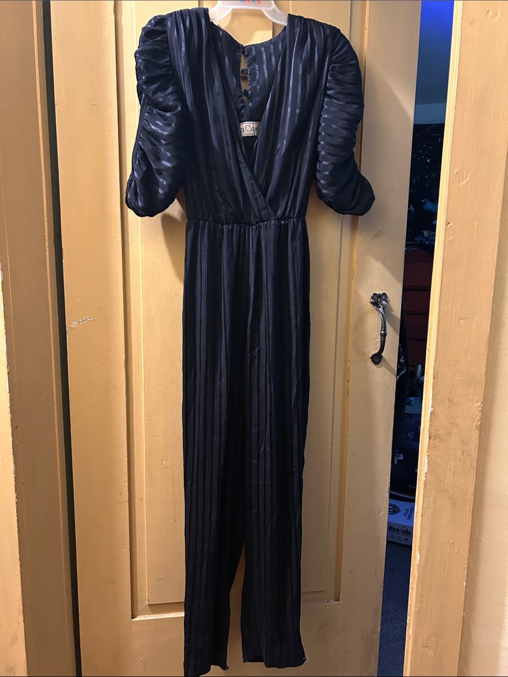 California designer Puff-Sleeve Jumpsuit